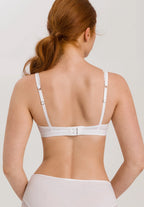 Hanro Cotton Lace Trim Wireless Bra