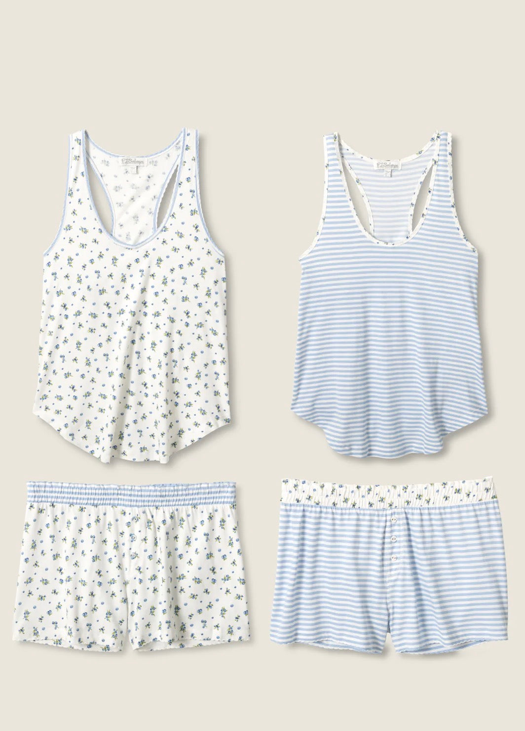 PJ Salvage Mix and Match Short PJ Set