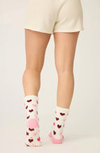 PJ Salvage Cozy Crew Socks with Grip