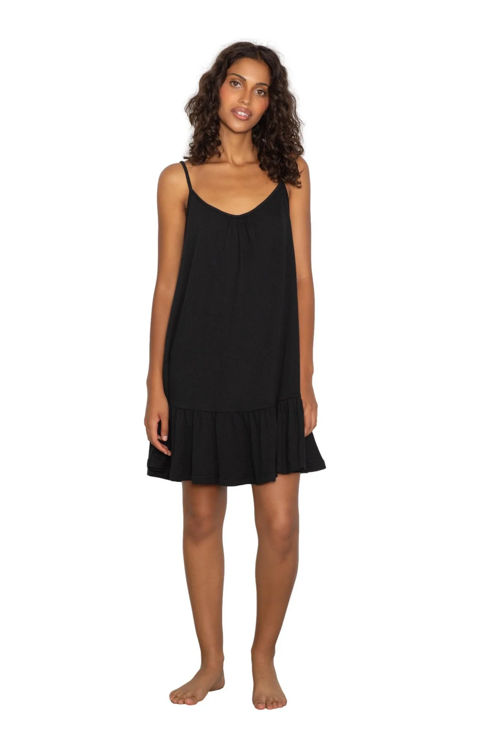 LatteLove Strappy Tiered Dress