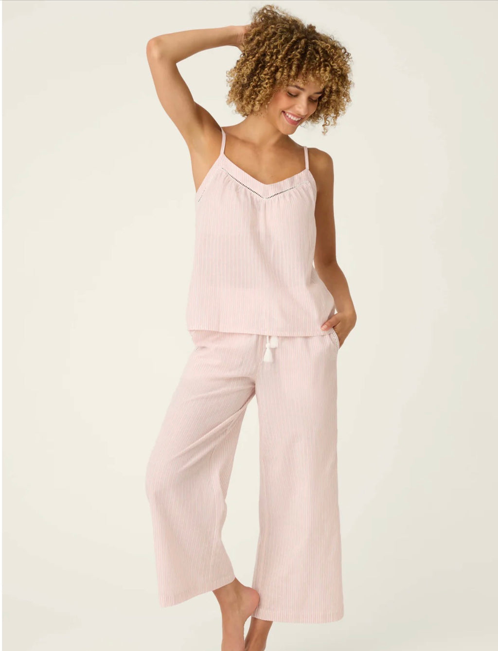 PJ Salvage On Cloud Nine Cotton Cami and Pant Set
