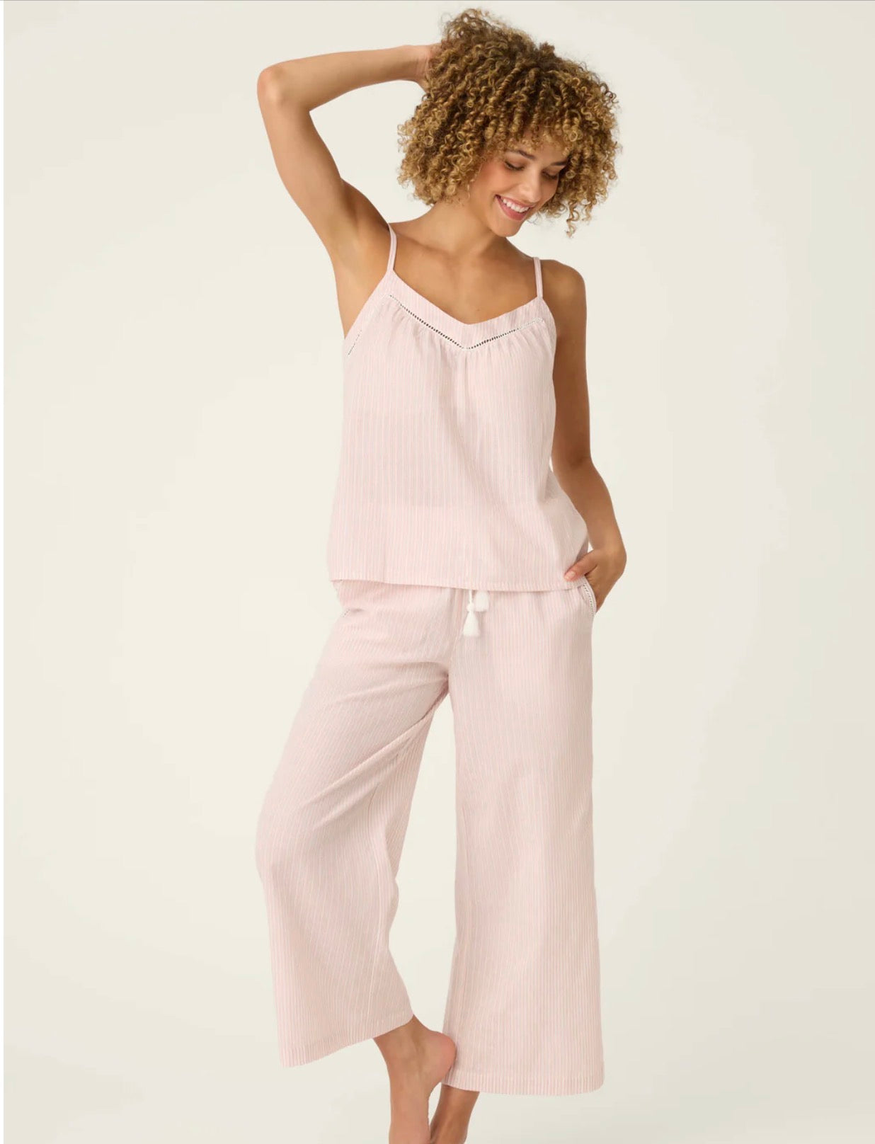 PJ Salvage On Cloud Nine Cotton Cami and Pant Set