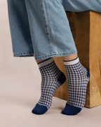 BleuForet Short Scottish Thread Gingham Socks