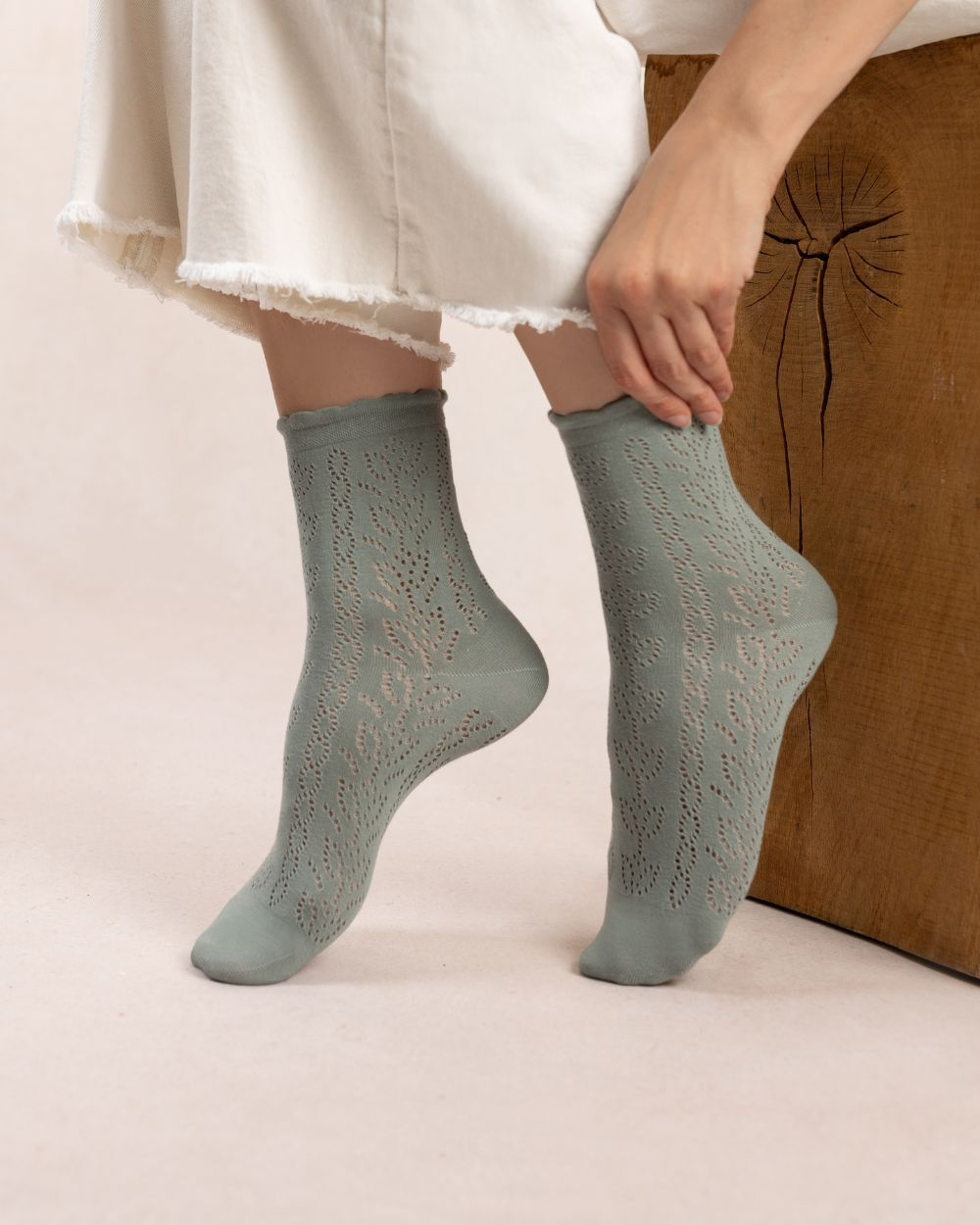 BleuForet Short Openwork Sock