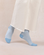 BleuForet Short Scottish Thread Gingham Socks