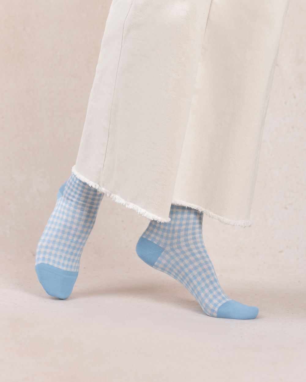 BleuForet Short Scottish Thread Gingham Socks