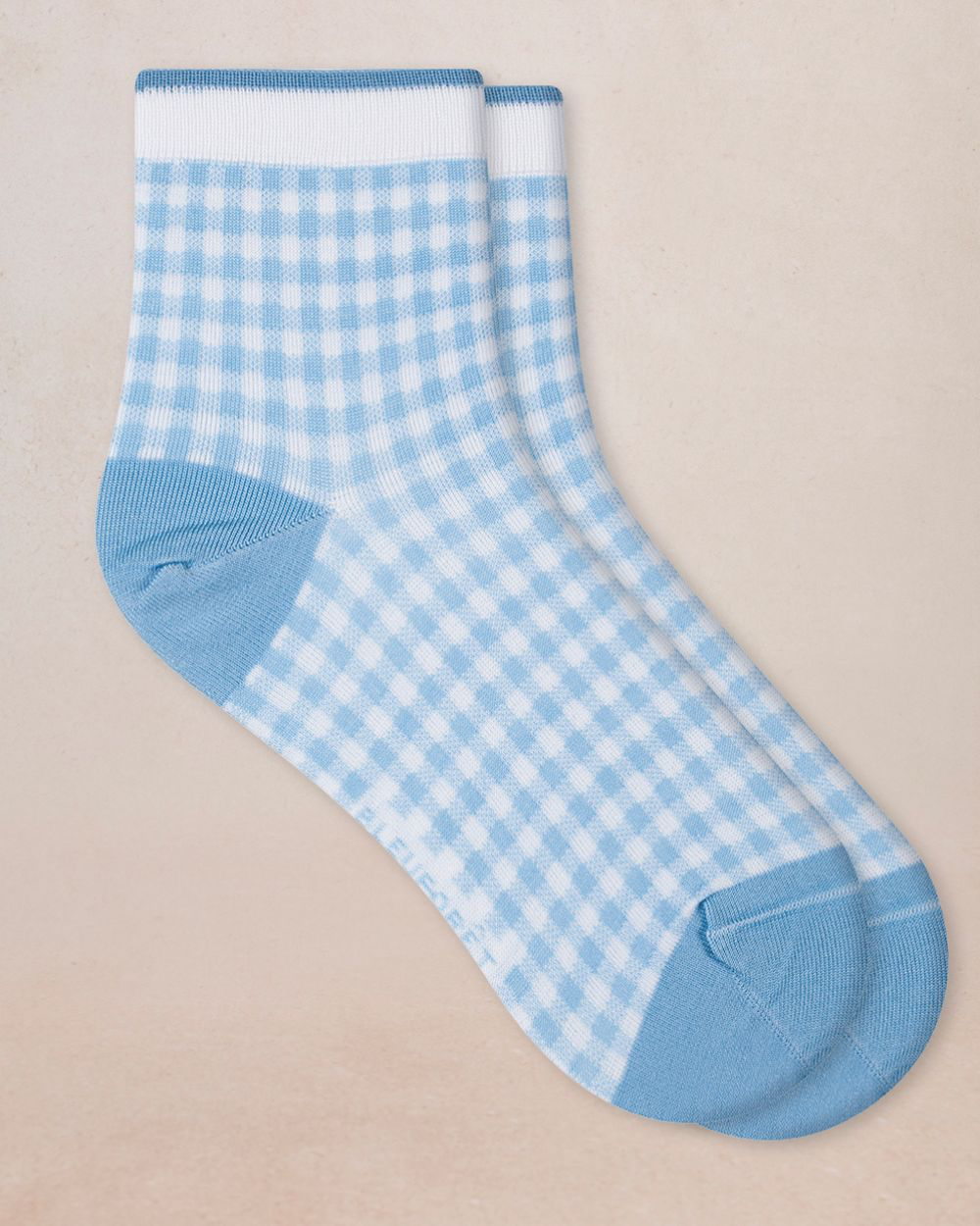 BleuForet Short Scottish Thread Gingham Socks