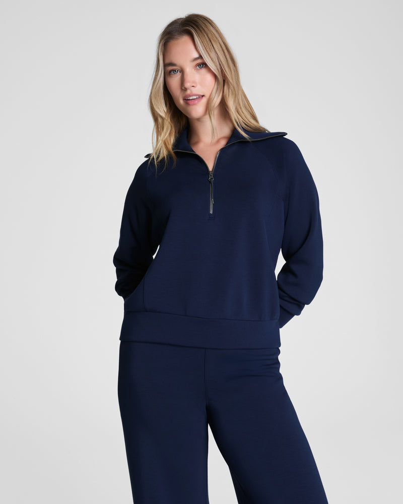 Spanx AirEssentials Half Zip Sweater