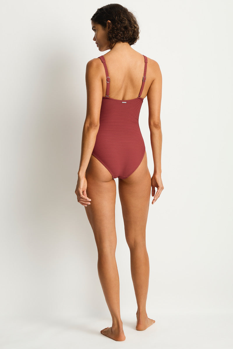 Sea Level Panel Line Swimsuit