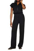 Spanx Air Essentials Pintuck Half Zip Jumpsuit