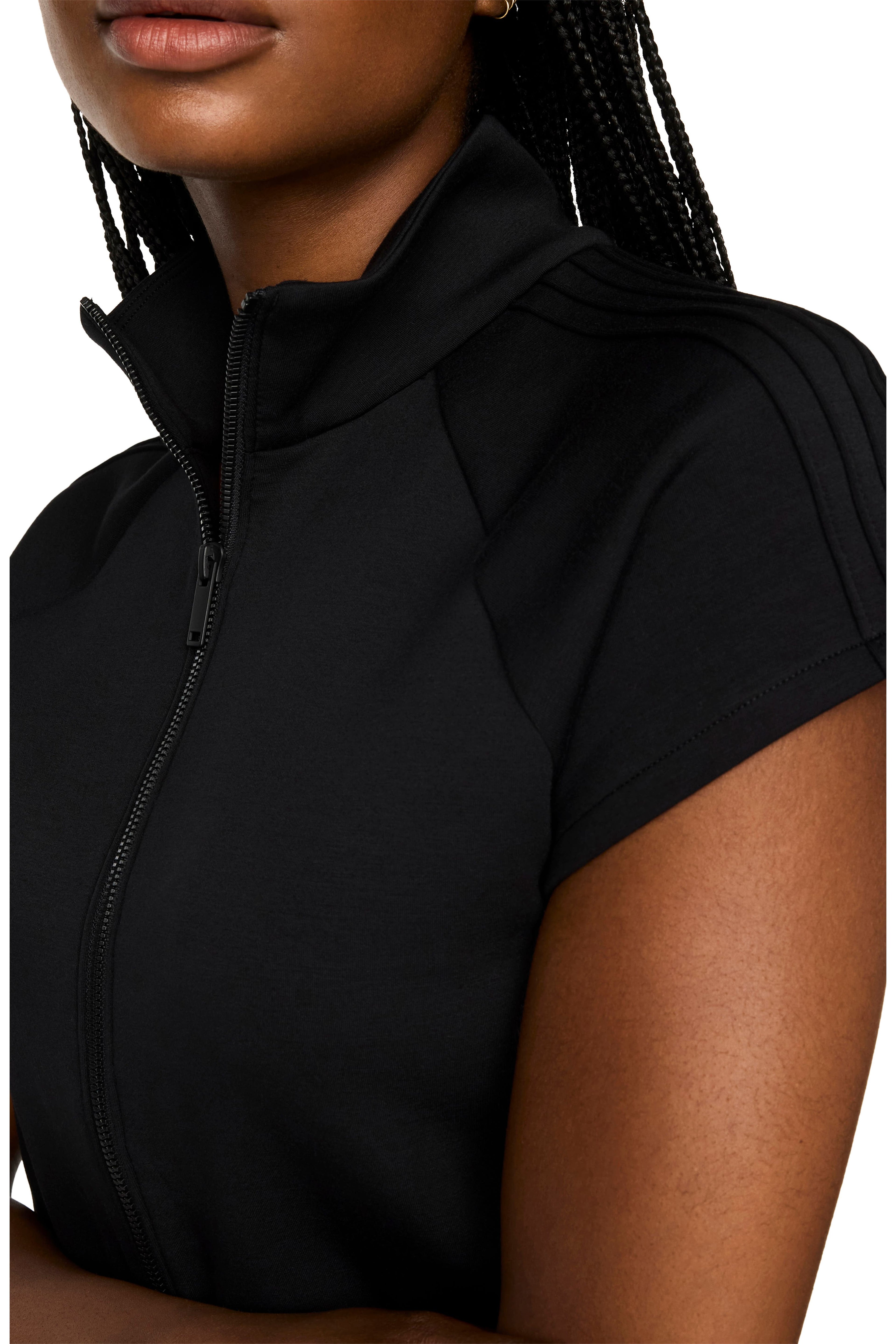 Spanx Air Essentials Pintuck Half Zip Jumpsuit