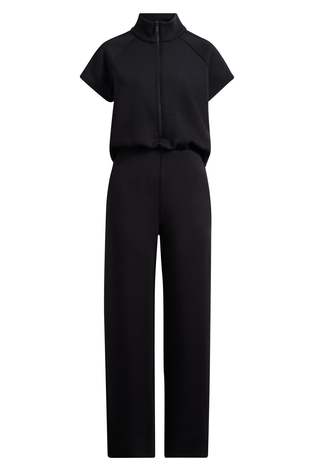 Spanx Air Essentials Pintuck Half Zip Jumpsuit