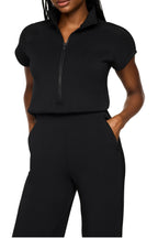 Spanx Air Essentials Pintuck Half Zip Jumpsuit