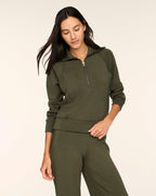 Spanx Air Essentials Half Zip Sweater