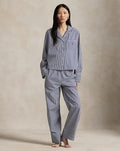 Ralph Lauren 100% Cotton Stripe Long PJ Set