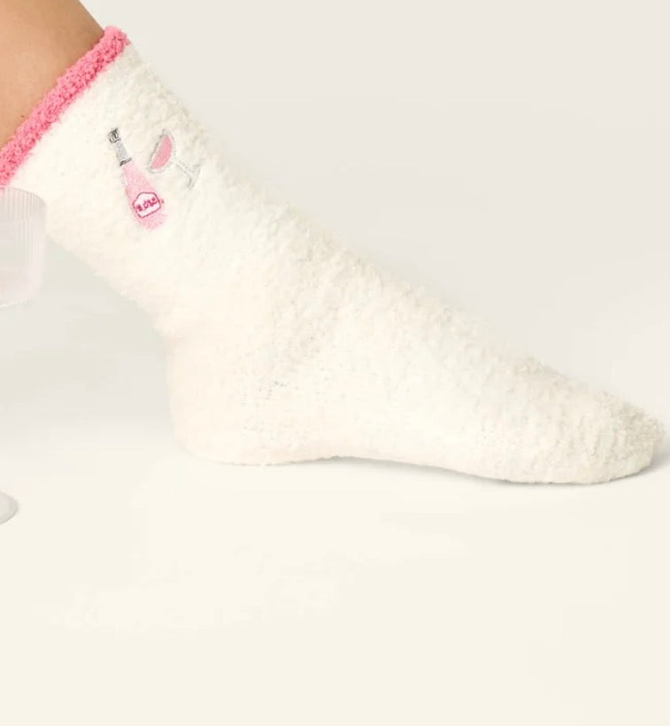 PJ Salvage Cozy Crew Socks with Grip