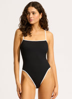 Seafolly Beach Bound Square Neck One Piece