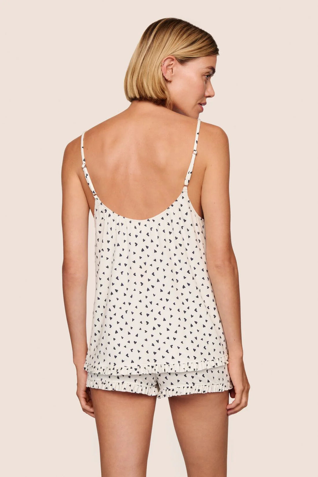 Eberjey Gisele Printed Ruffle Cami & Shortie Set