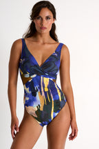 Shan Classic Deep V Ruched Swimsuit