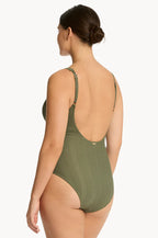 Sea Level Panel Line Swimsuit