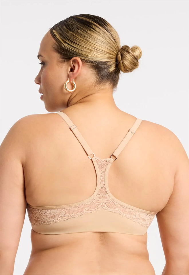 Montelle Front Closure Racerback Wire Moulded Bra