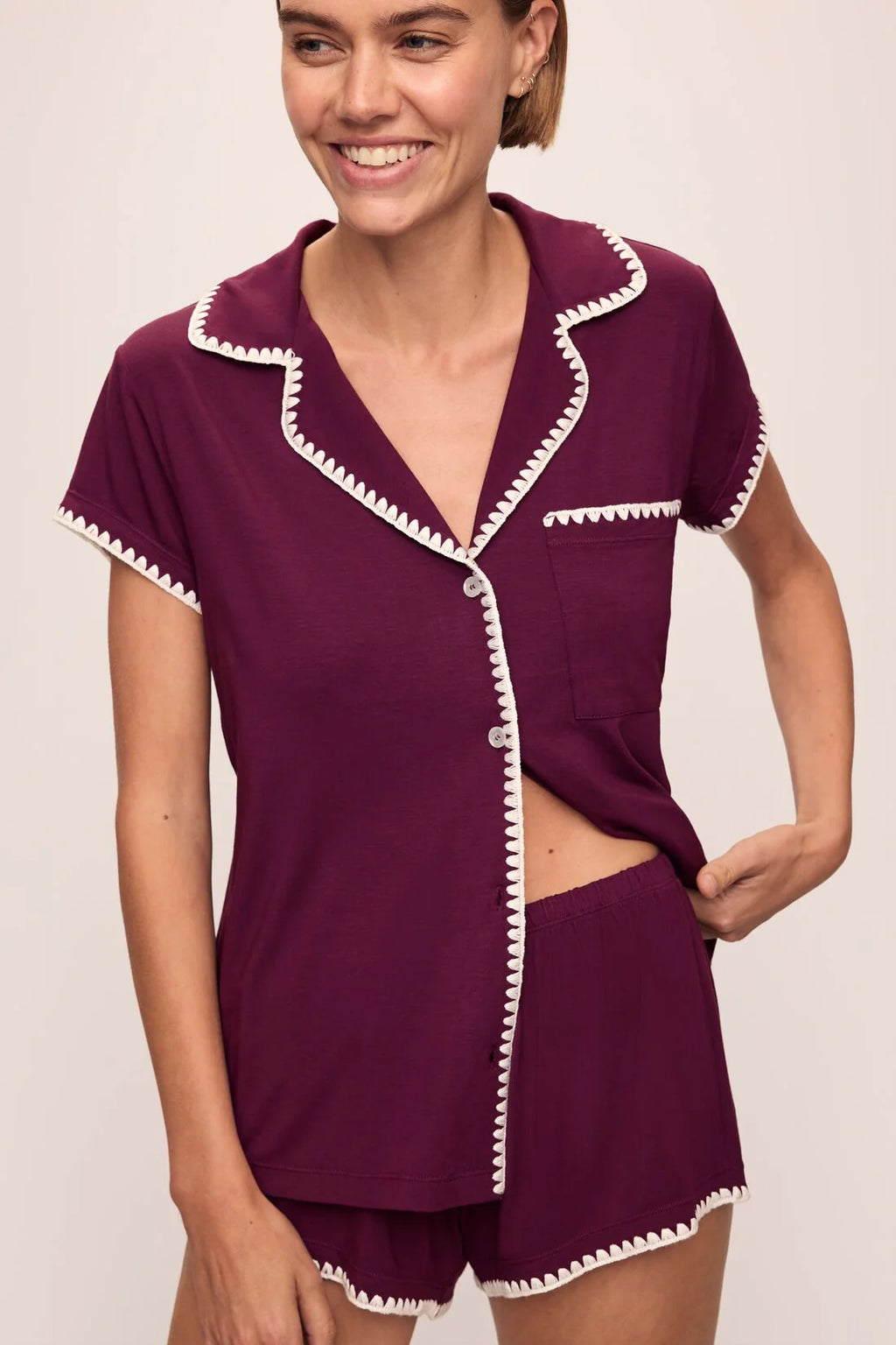 Eberjey Frida Shortie PJ Set