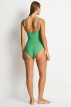 Sea Level Panel Line Swimsuit