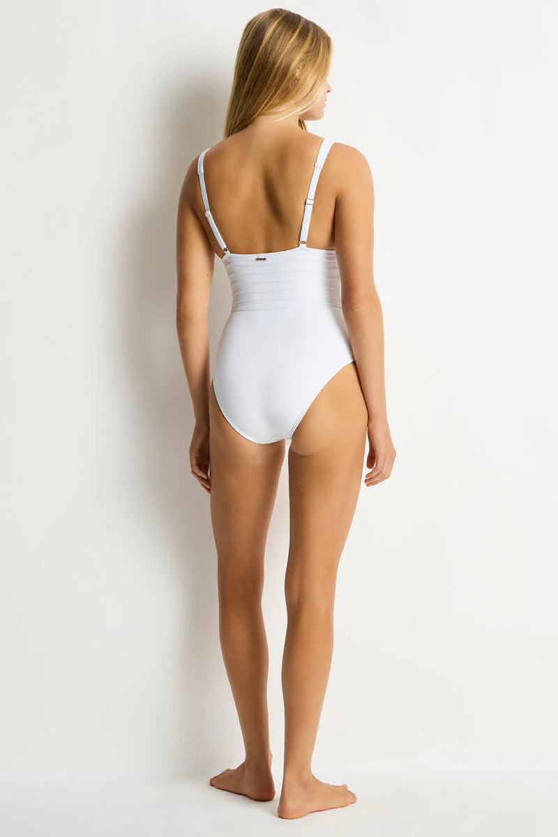 Sea Level De Luxe Longline Plunge Swimsuit