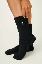 PJ Salvage Cozy Crew Socks with Grip