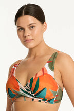 Sea Level Cross Front Mid Rise Bikini