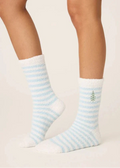 PJ Salvage Cozy Crew Socks with Grip - sale