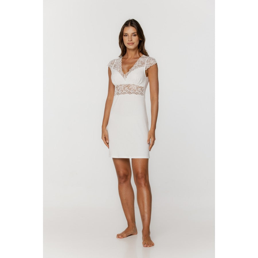 Coemi Micromodal Lace Tee Nightie