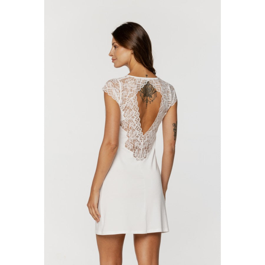 Coemi Micromodal Lace Tee Nightie