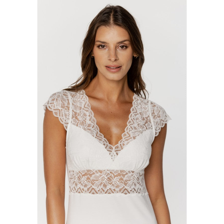 Coemi Micromodal Lace Tee Nightie