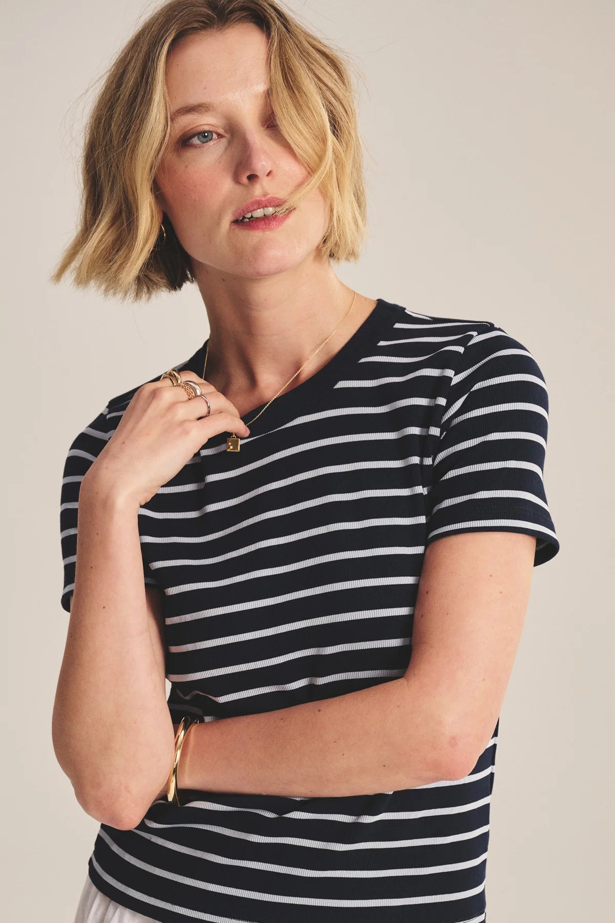 Velvet Brenda Stripe Tee