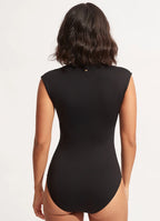 Seafolly Collective Zip Front Swimsuit