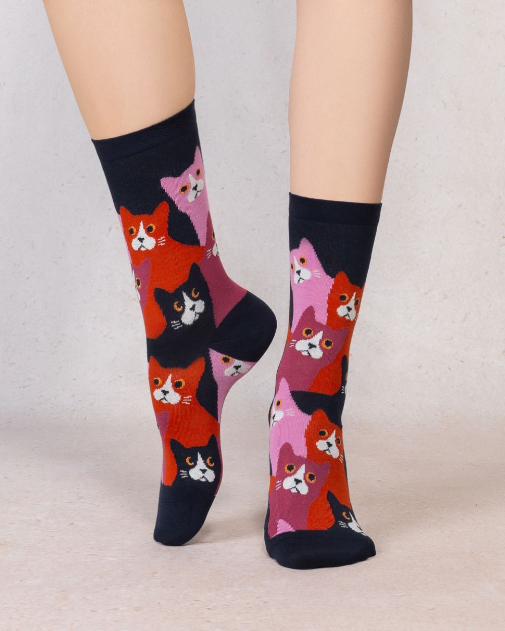 Bleu Foret Combed Cotton Socks