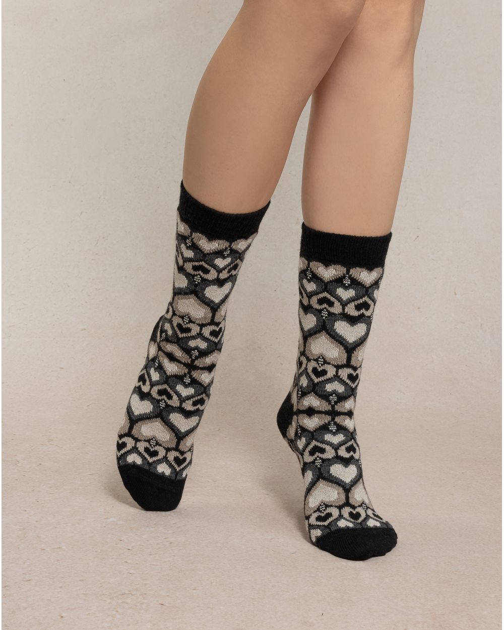 Bleu Foret Cashmere & Wool Sock