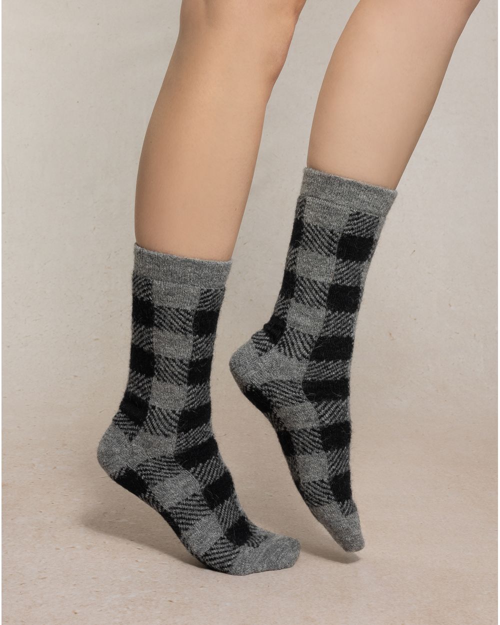 Bleu Foret Alpaca Wool Socks
