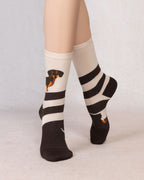 Bleu Foret Combed Cotton Socks