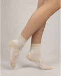 Bleu Foret Daisy Socks