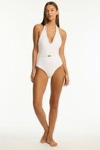 Sea Level De Soleil Halter Swimsuit