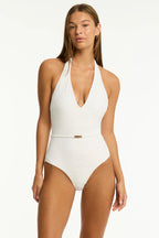 Sea Level De Soleil Halter Swimsuit