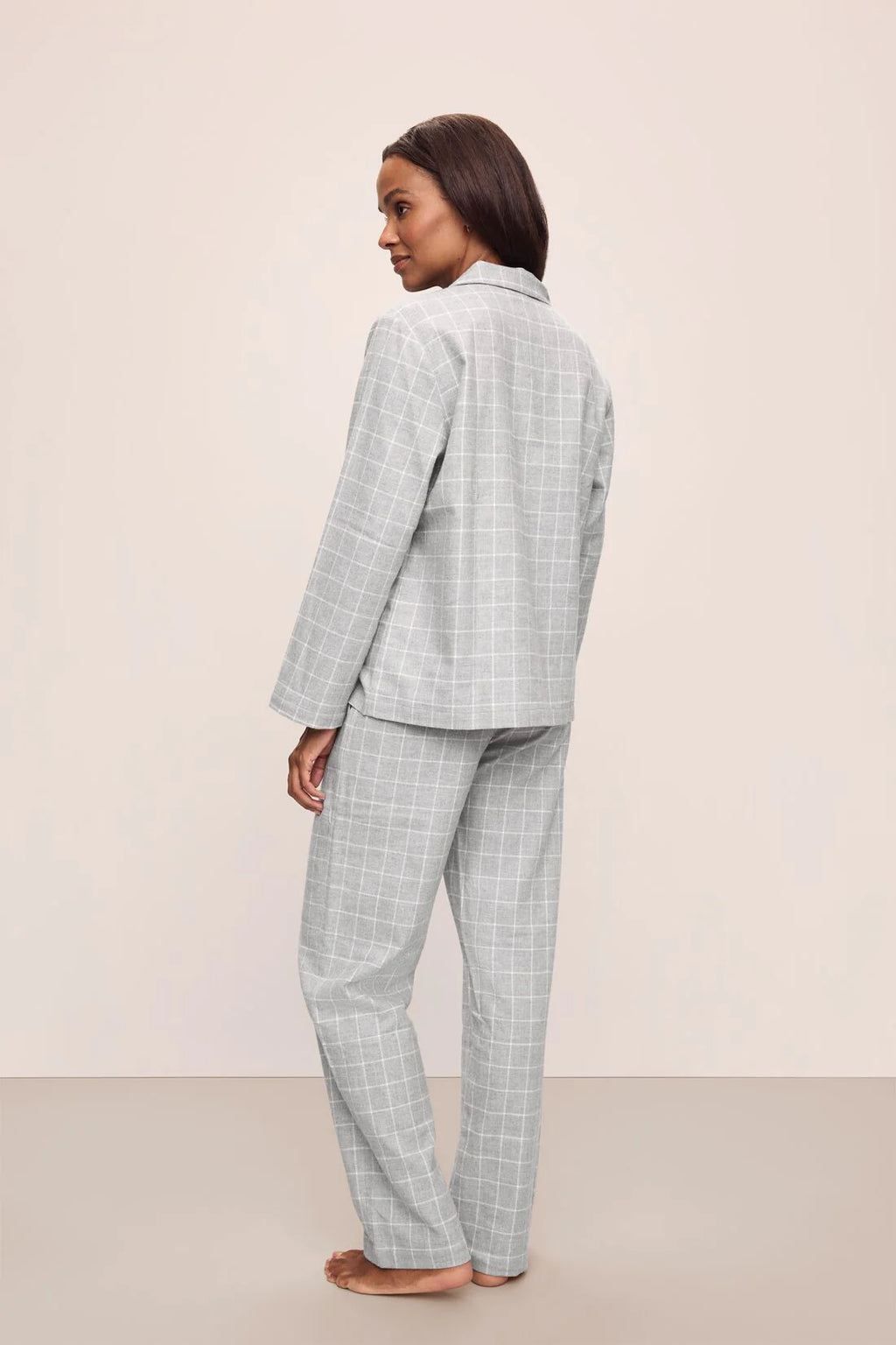 Eberjey Flannel Classic Long PJ Set