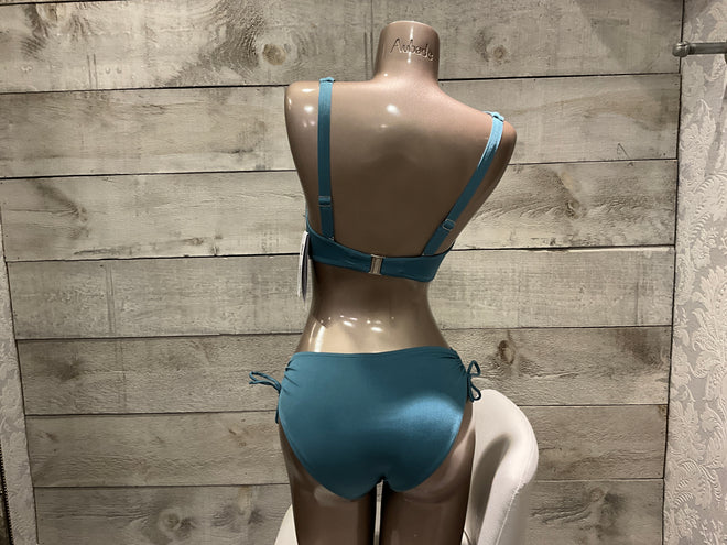 Sunflair Muted Metallic Teal Bikini