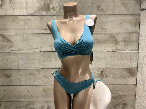 Sunflair Muted Metallic Teal Bikini