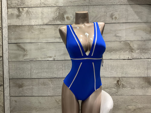 Sunflair Blue and White One Piece