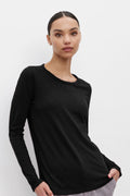 Velvet Originals Lizzie Crew Neck Long Sleeve Shirt