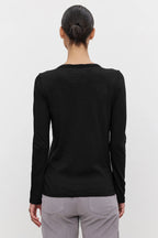 Velvet Originals Lizzie Crew Neck Long Sleeve Shirt