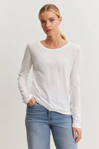 Velvet Originals Lizzie Crew Neck Long Sleeve Shirt